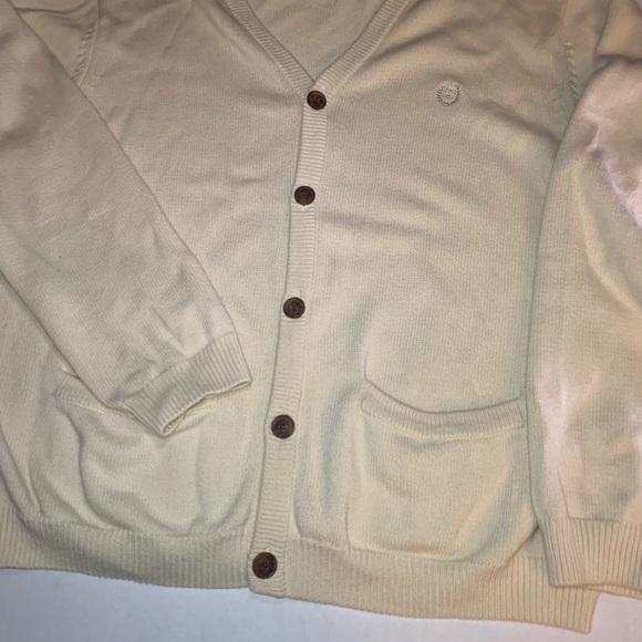 Chaps Cardigan Cream Color two pocket front EUC 🆕 - Picture 4 of 8